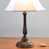Vintage 1920s Danish table lamp in the style of Just Andersen Diskometal design