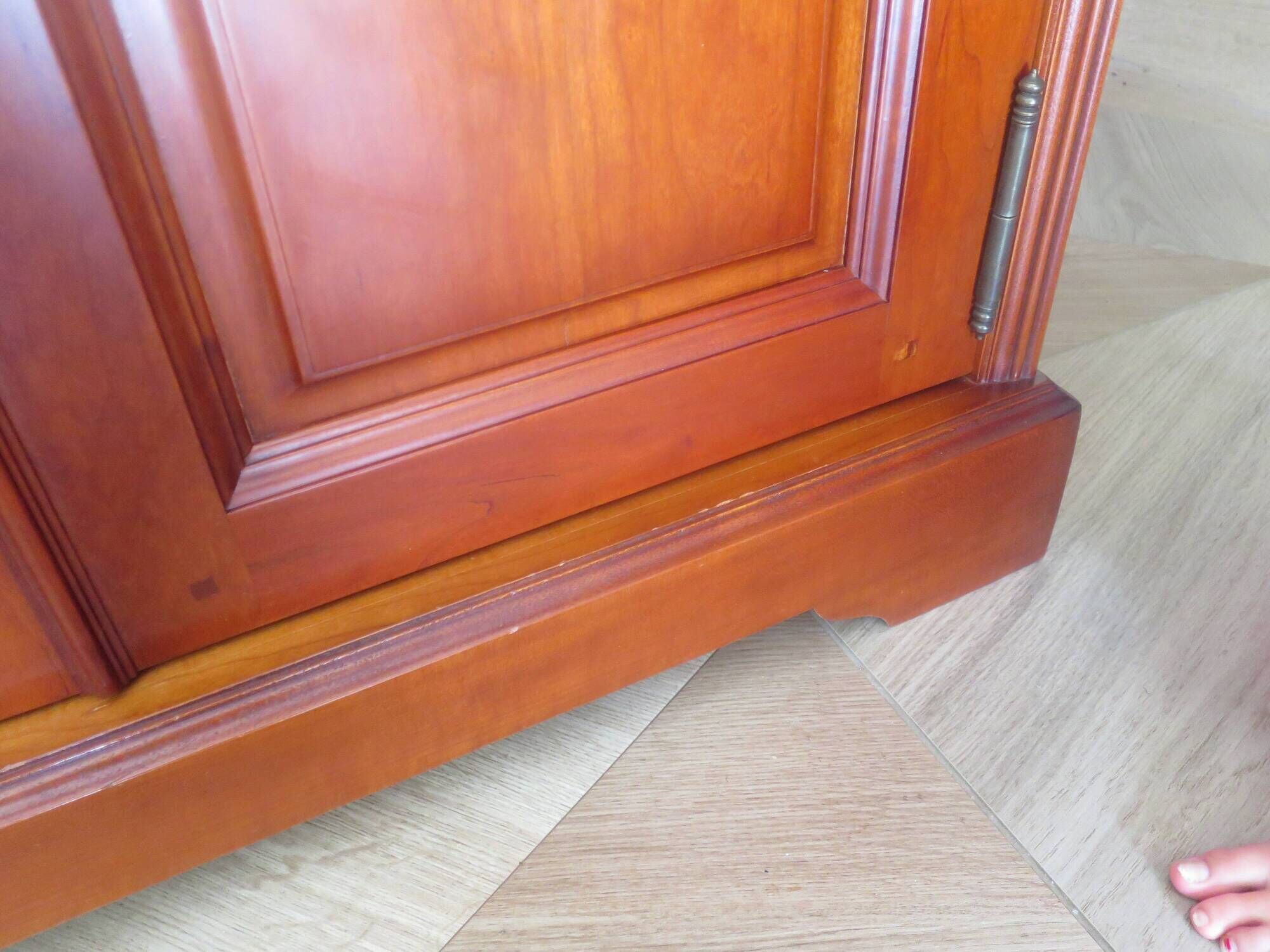 Occasional furniture - TV unit - Rotating tray - Louis Philippe - Solid wood