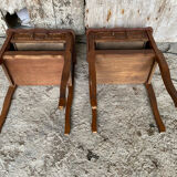 Louis xv style nightstand with drawer + vintage case