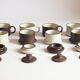 Ceramic filter coffee cups by Zaalberg Holland, 1960s.