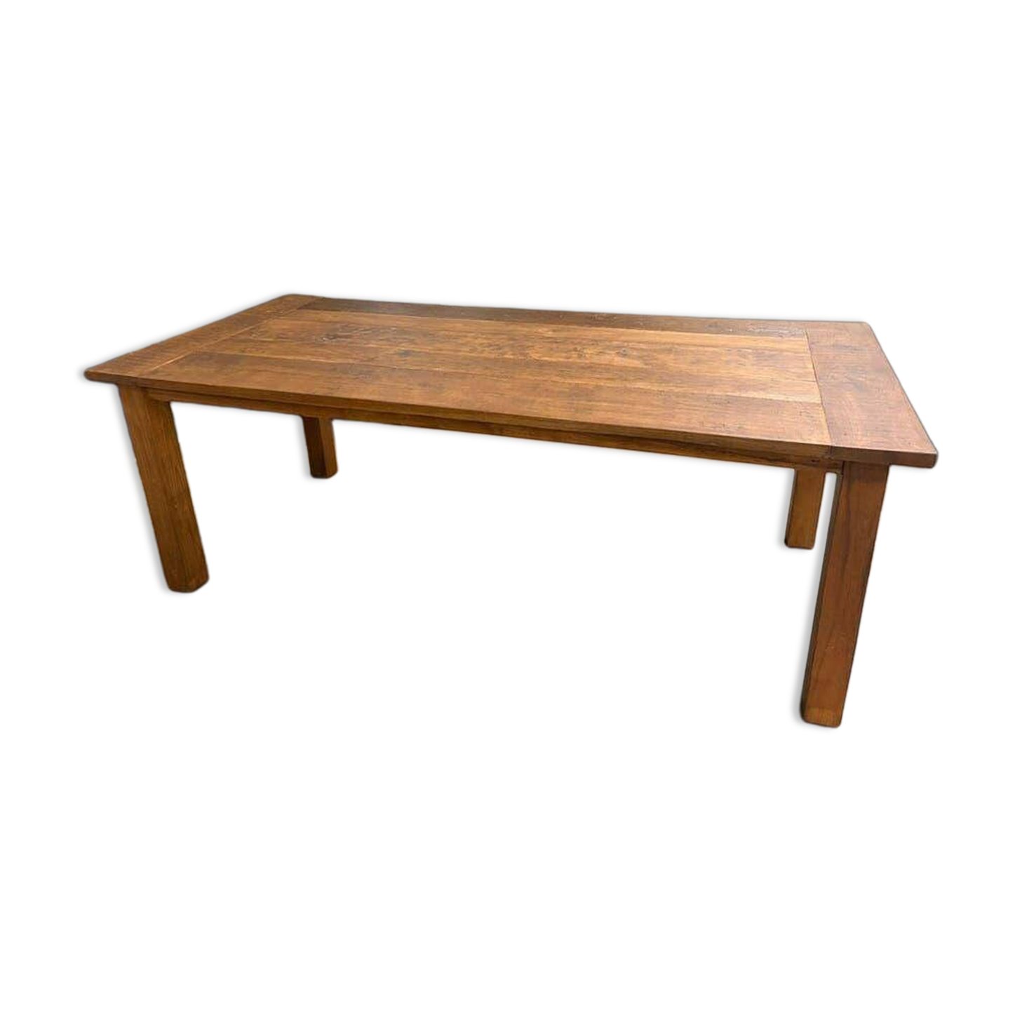XL vintage solid wood dining table / farmhouse table