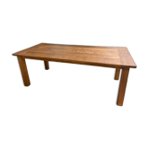 XL vintage solid wood dining table / farmhouse table