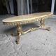 Table basse en bronze et marbre années 1960