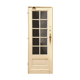 Door of passage has small mirror tiles solid fir patinated 20th century