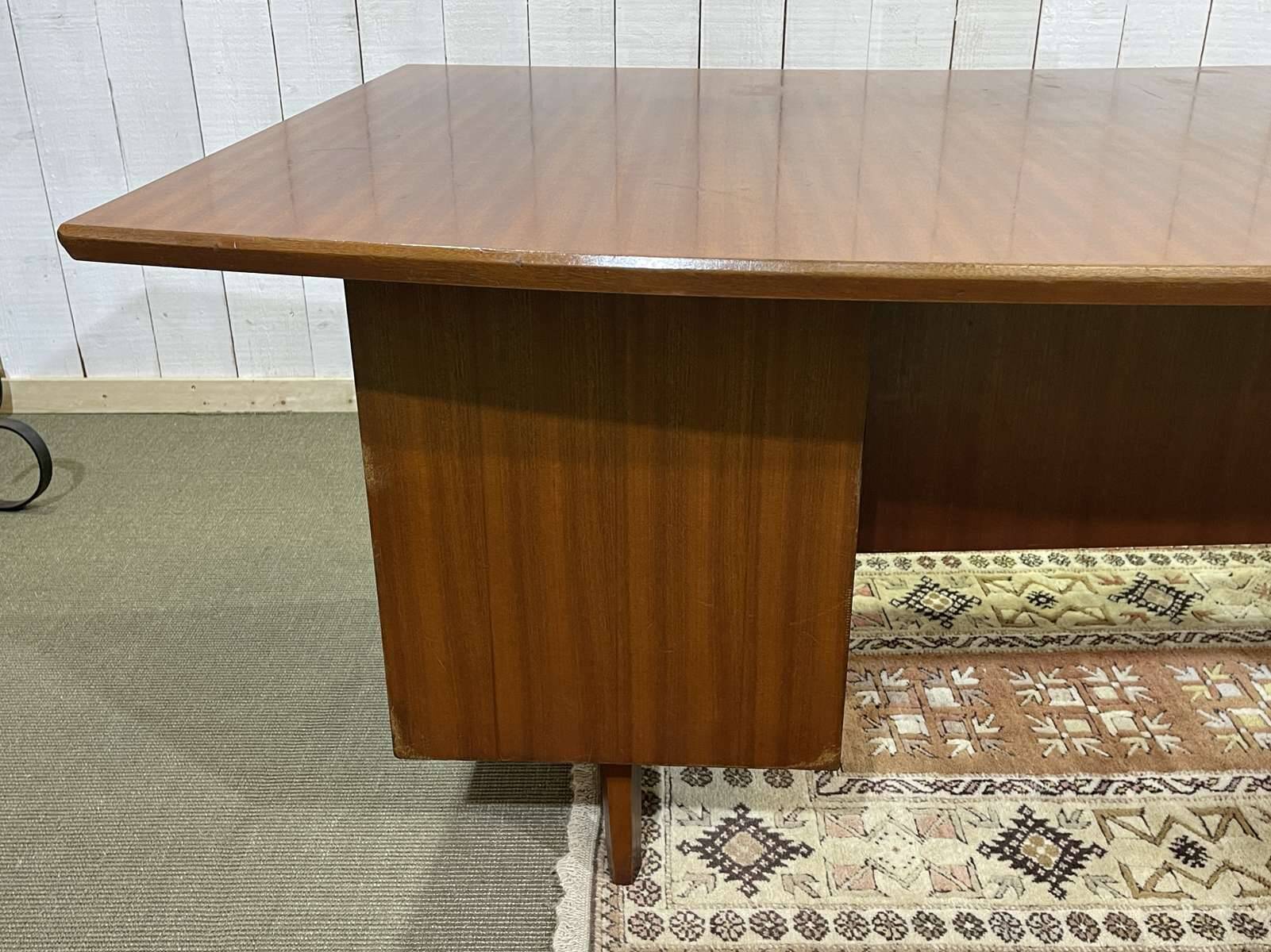 1960s mahogany executive desk - can be dismantled into 3 parts