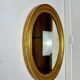 Vintage oval mirror Deknudt plus matching console