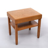 Dutch art deco oak side table 1930s