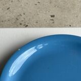 Set of 2 sky blue plates, one slotted