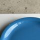 Set of 2 sky blue plates, one slotted
