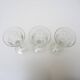 3 old stemmed glasses - engraved plant decor