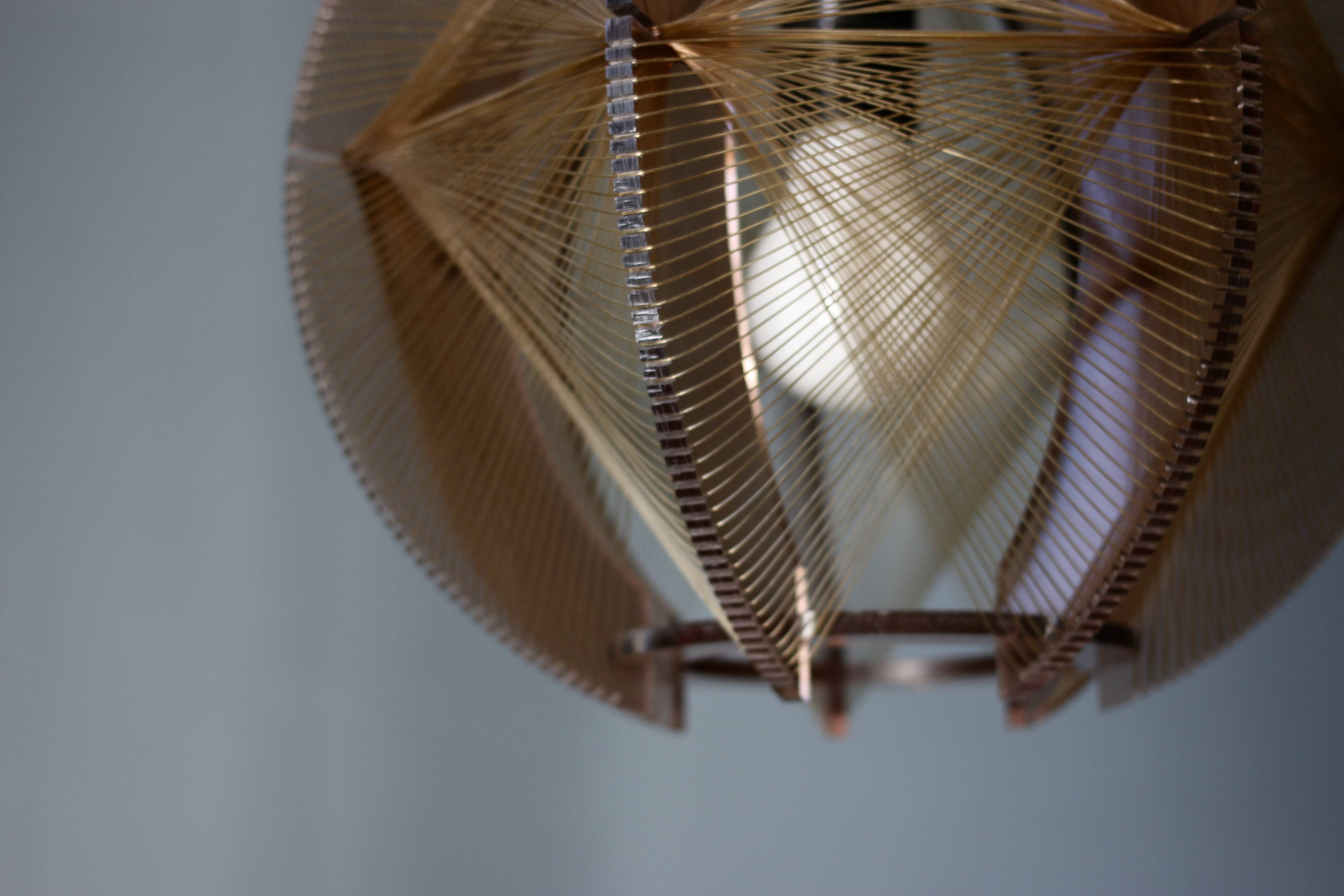 Suspension vintage 1970 Paul Secon pour Sompex