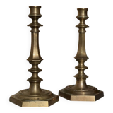 Pair of Candlesticks - Bronze - Charles X - Tableware - France - 1830
