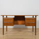 Mid-Century Teak Desk by Gunnar Nielsen Tibergaard, Denmark, 1960s