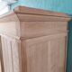 Raw oak cabinet