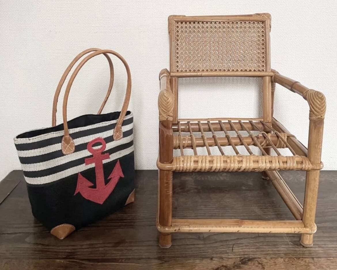 Child's rattan armchair