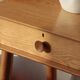 Vintage Solid Oak Console Table – Spindle Legs & 2 Drawers