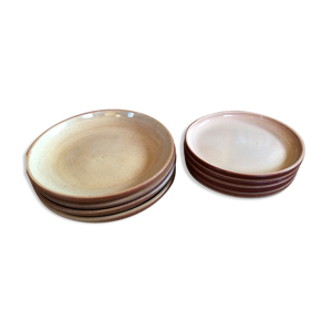 Set de 8 assiettes en grès