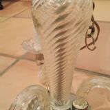 Lustre 3 branches, en verre