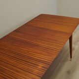 Table en acajou, design danois, années 1970, production : Danemark