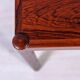 Rectangular Scandinavian coffee table in 1950s rosewood