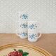 Set of 5 cups espresso Arcopal Myosotis Veronica vintage