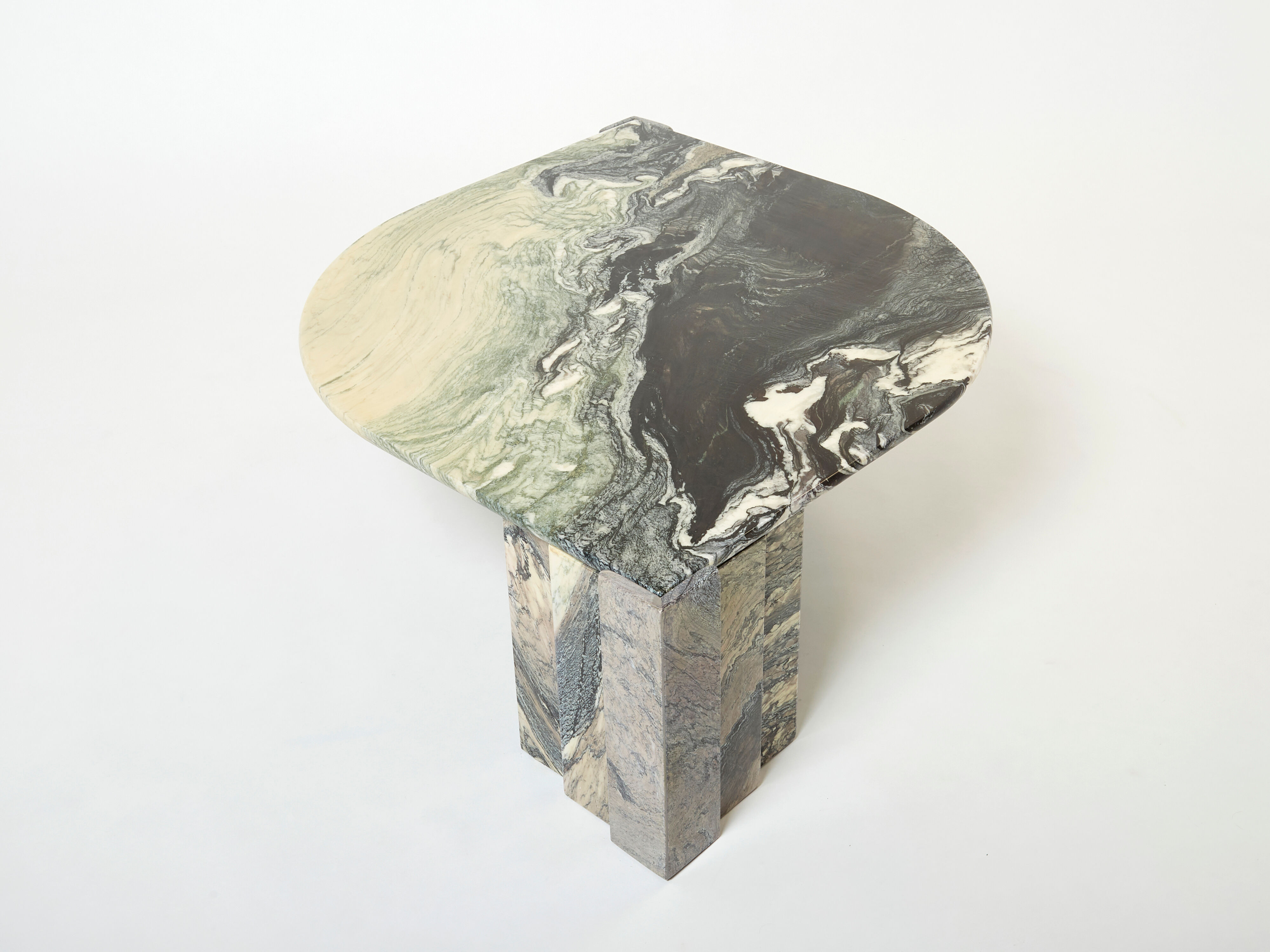 Sicilian marble eye coffee table circa 1970