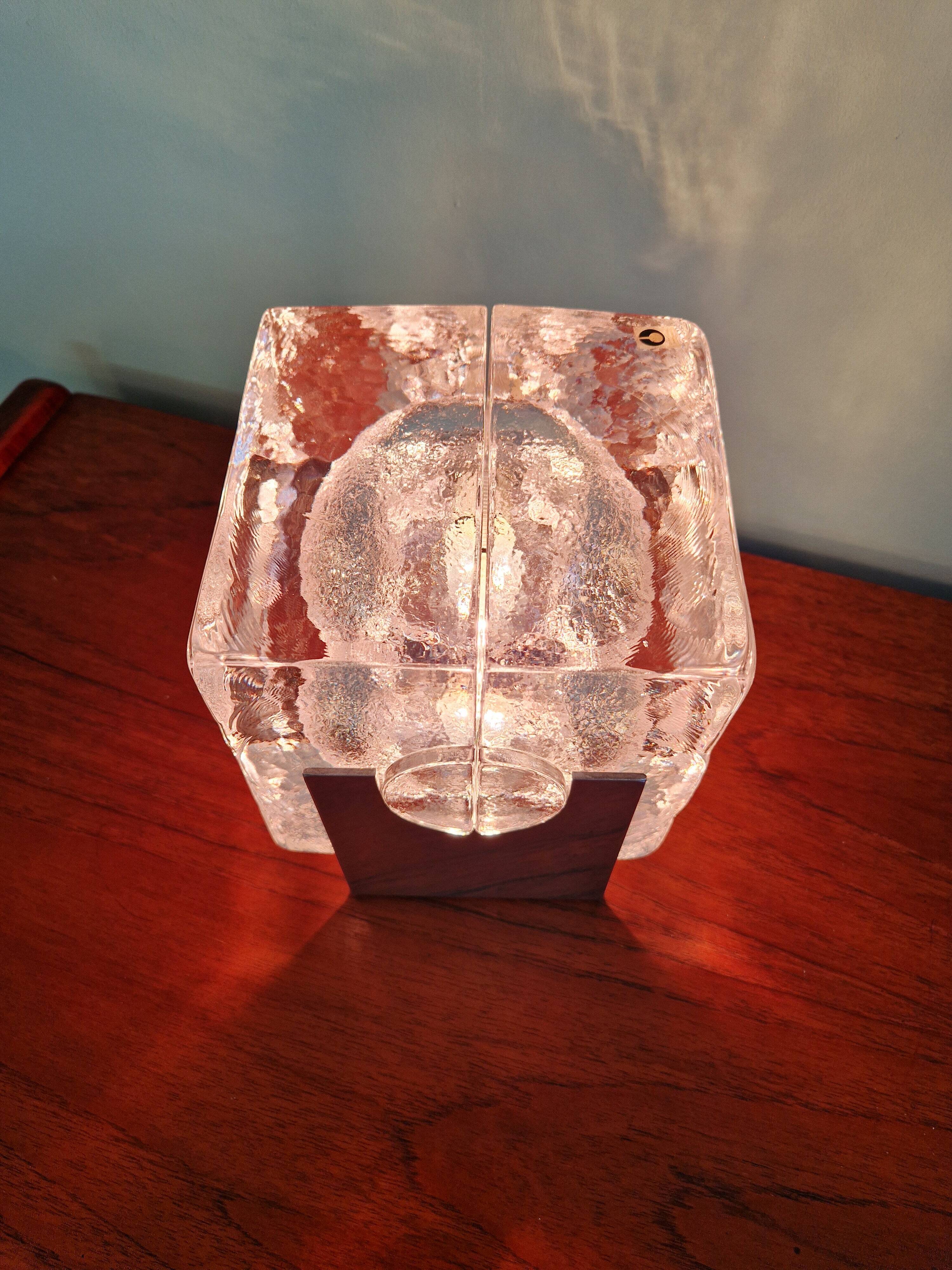 Scandinavian lamp Ice Cube, Pukeberg (Sweden), 1970