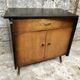 tv/hifi furniture enfilade bahut buffet vintage feet compass 1960