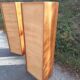 Pair of vintage column bookshelves from the 60s-70s Scandinavian style.