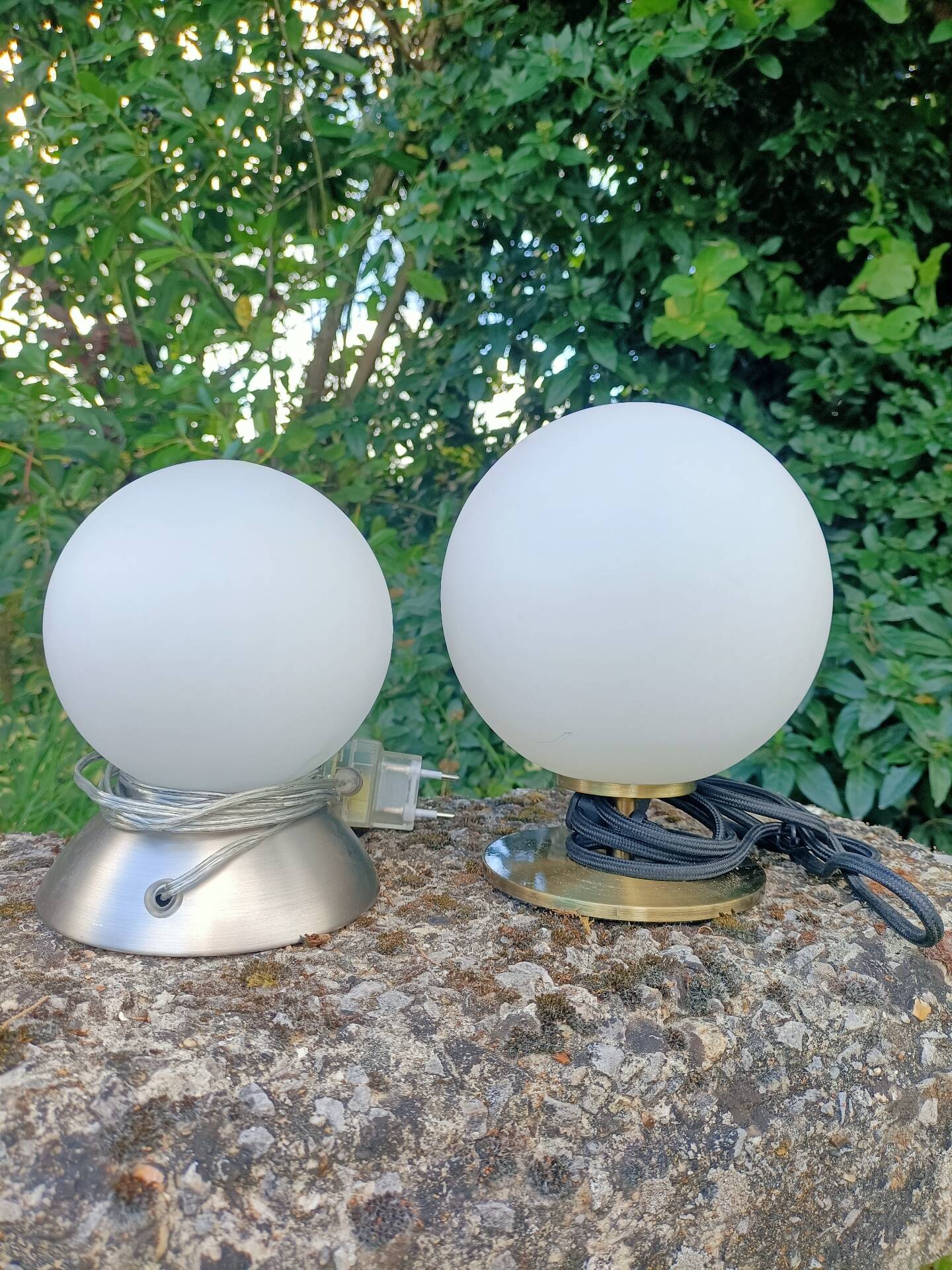 Ensemble de Lampes boules rétro