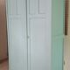 Green Parisian wardrobe of solid wood grey