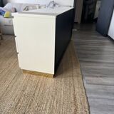 Commode design blanche laquee Eric Maville (unique)