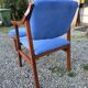 Scandinavian style armchair + velvet footrest