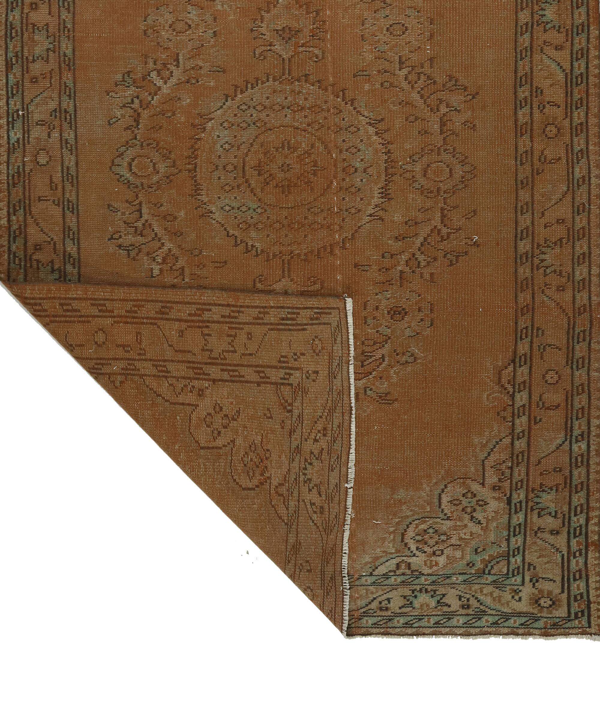 Turkish Anatolian Handmade Vintage Area Rug 283 cm x 175 cm