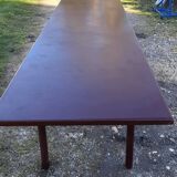 Industrial iron and wood table