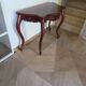 Console with curved legs - mahogany - Louis XV style - carved wood