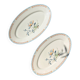 Limoges porcelain trays Jammet Seignolles Manille, set of 2