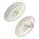 Limoges porcelain trays Jammet Seignolles Manille, set of 2