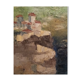Village on a rocky setting