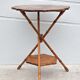 Table pedestal table wood, pedestal table wood imitation bamboo