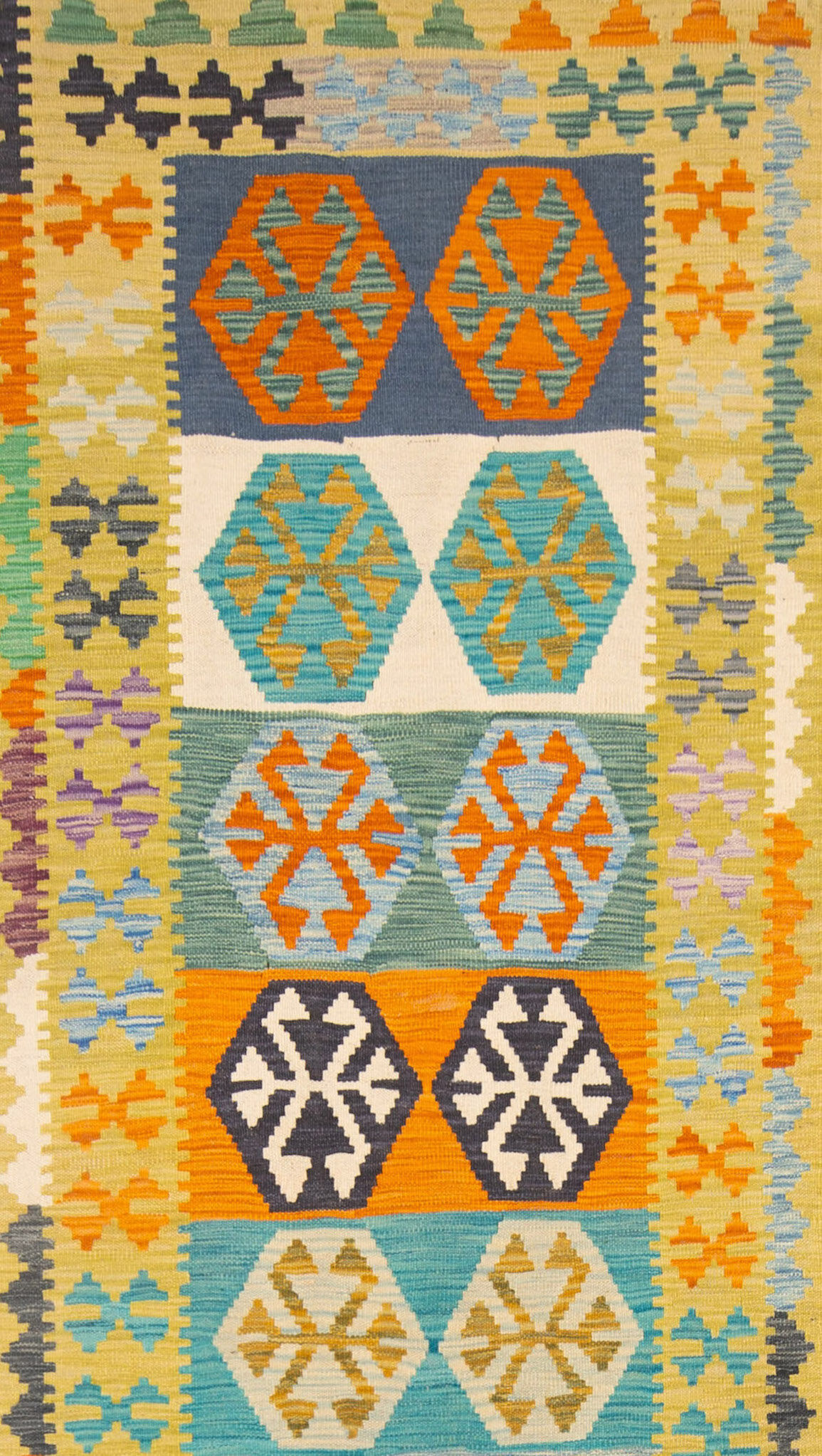 Afghan Kilim 303 x 85 cm