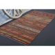 1970s Vintage Turkish Hand-Knotted Wool Cotton Red Runner Rug 117x227