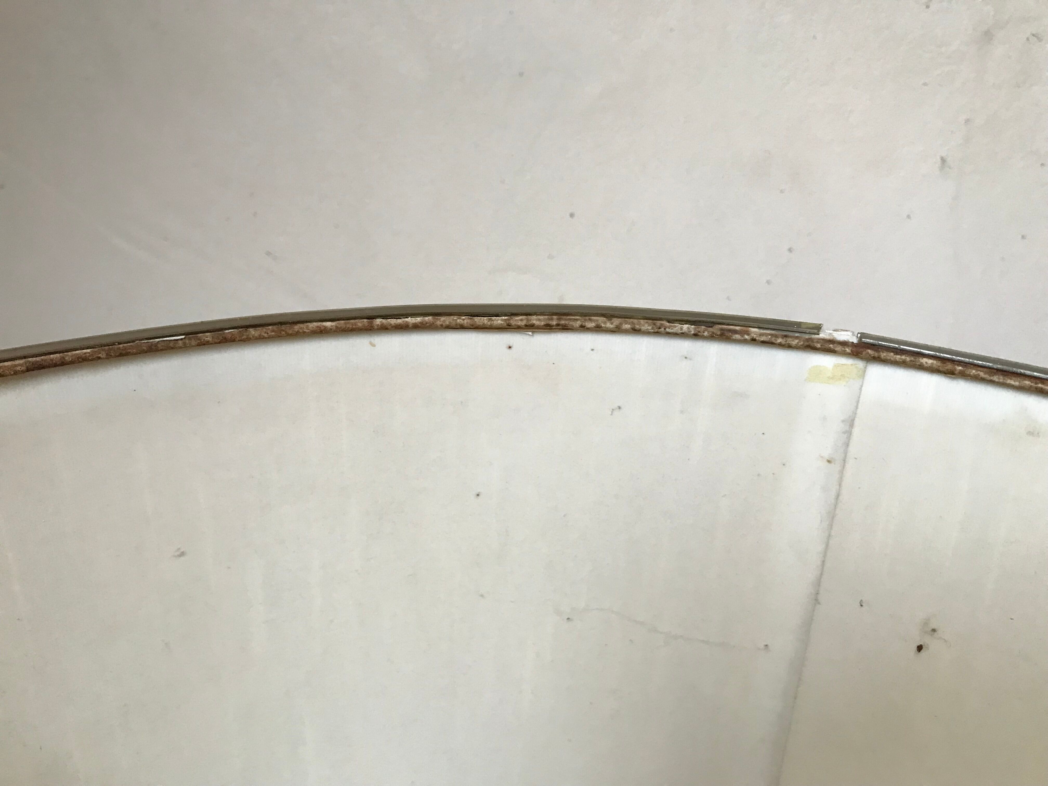 Floor lamp in black lacquered metal, 50s.