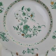 6 assiettes plates en porcelaine Bernardaud Limoges modèle Pékin