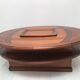 Coffee table bar trunk oval vintage cherry 70s-80s