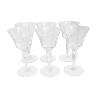 Series of 6 glasses in Vouvray