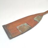 Paddle rowing boat wooden canoe