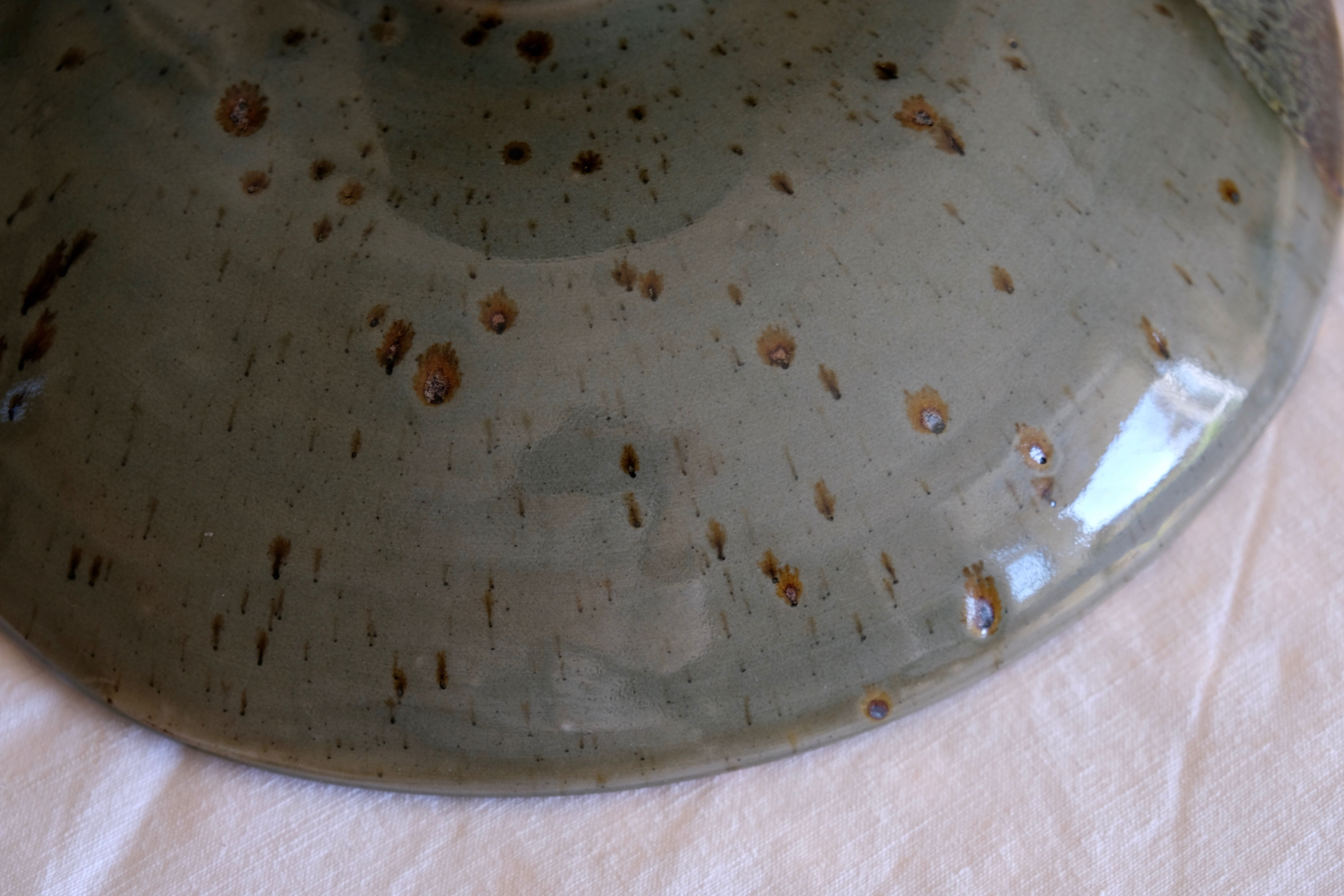 Compotier display ceramic cakes Japan 1950 unique piece