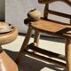 Pawn Natural - Stool, side table, end table in solid mango wood