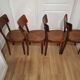 Ensemble de quatre chaises tchécoslovaques des années 1960